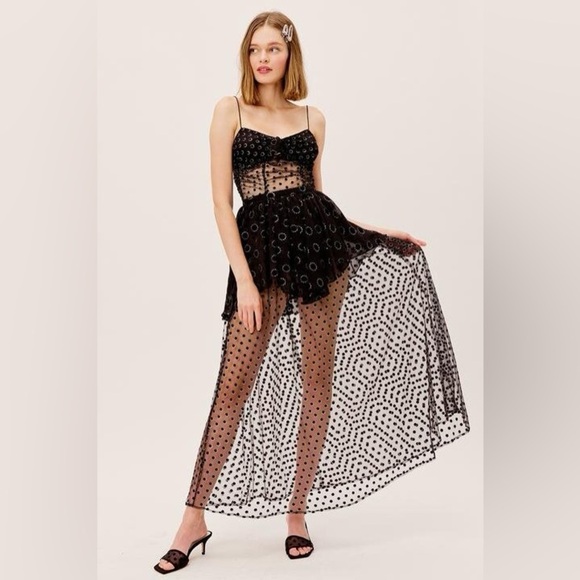 For Love And Lemons Adella Maxi Dress (D6) - Picture 1 of 8